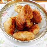 縦に裂いた豚ヒレ肉のカツ